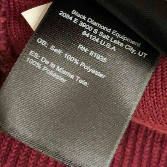 Black Diamond POM BEANIE - Bordeaux/blk - Picture 10 of 12